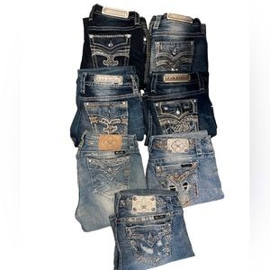 4 Rock Revivals and 3 miss me jeans